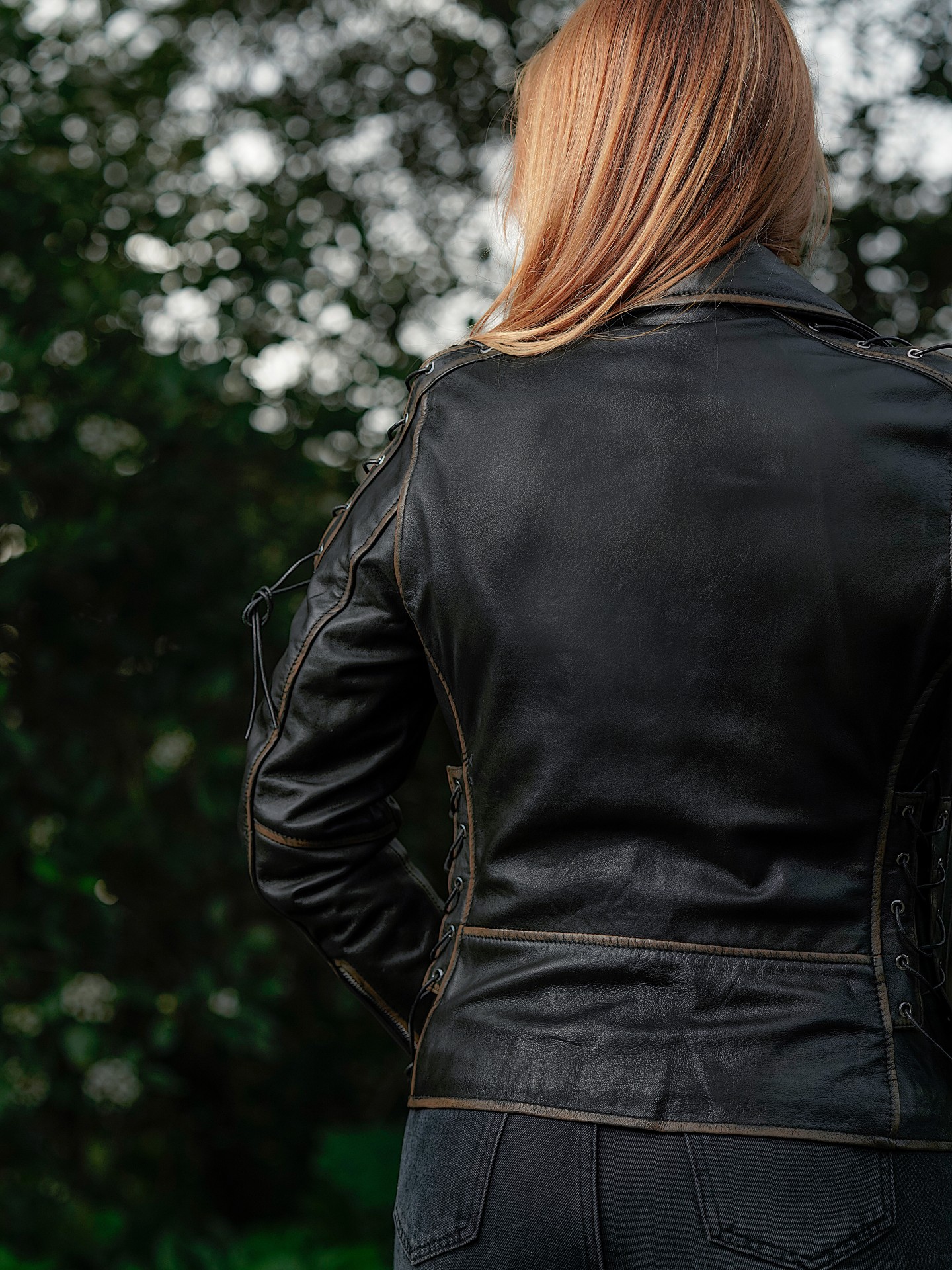 Blusão em pele Rider