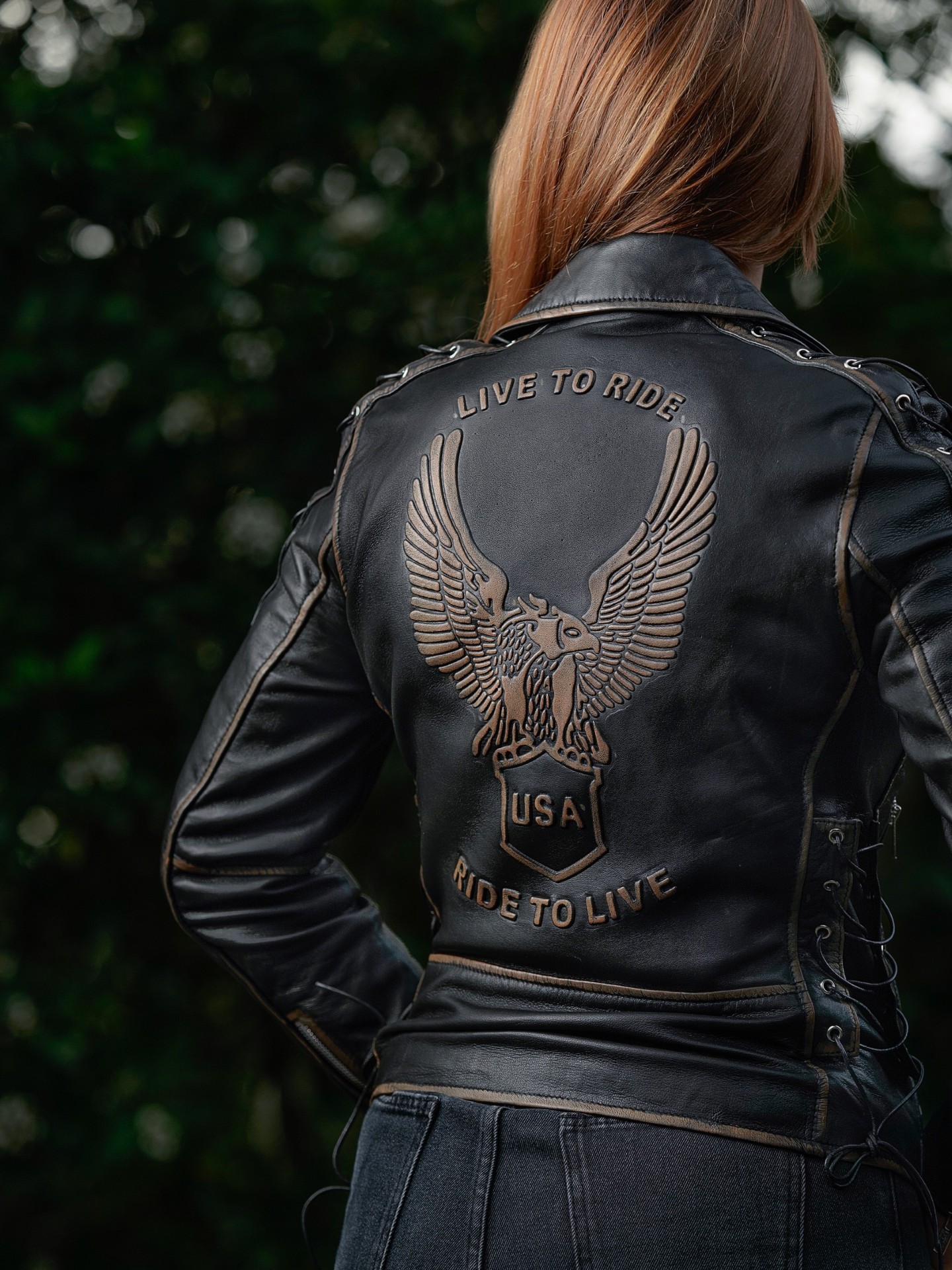 Blusão em pele Live