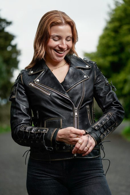 Blusão em pele Live