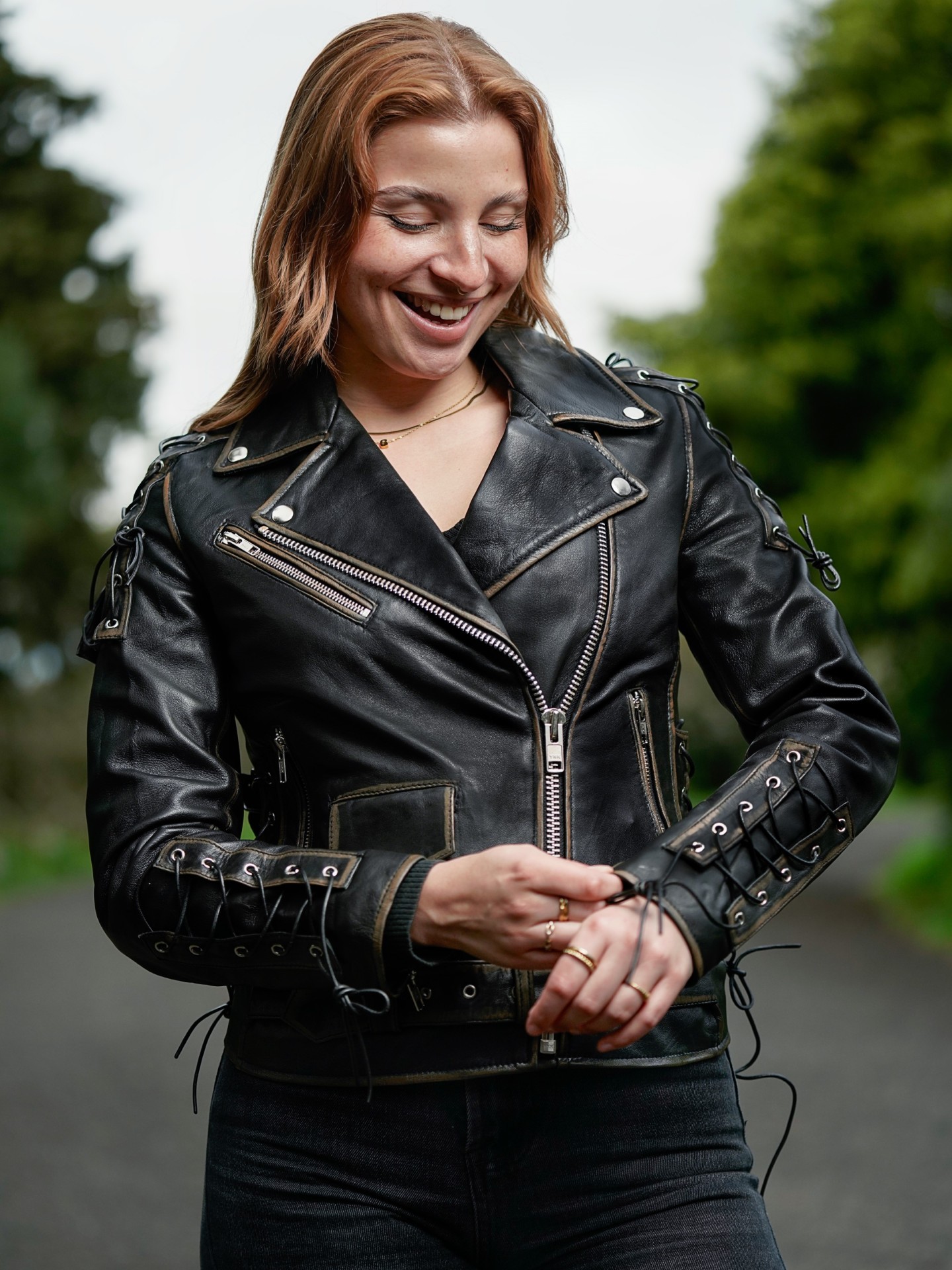 Blusão em pele Live