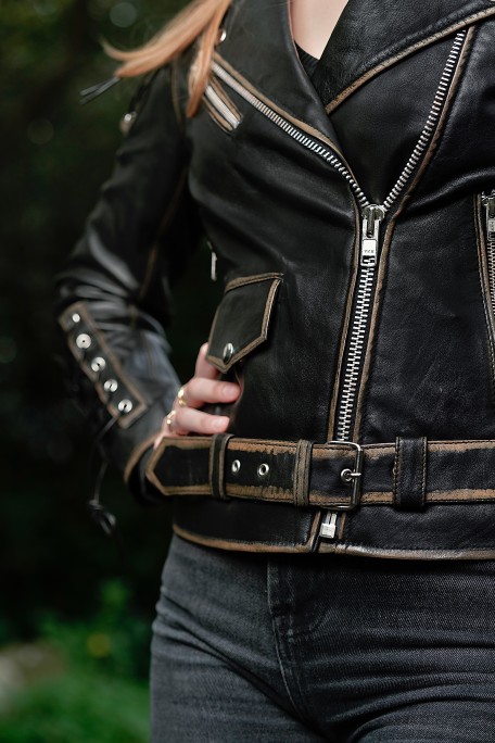 Blusão em pele Live