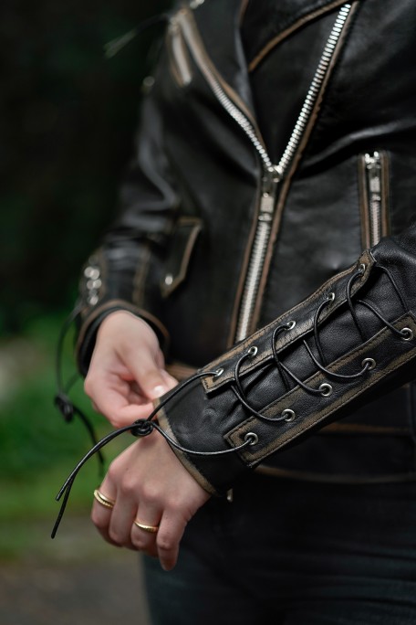 Blusão em pele Rider