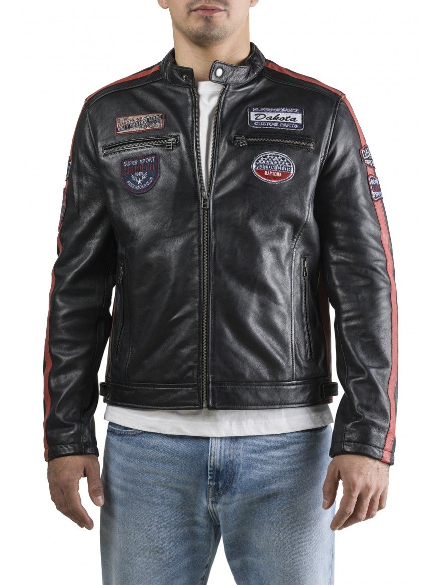 Bluso em pele Racing