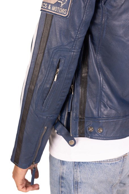 Blusão pele Racer Hood