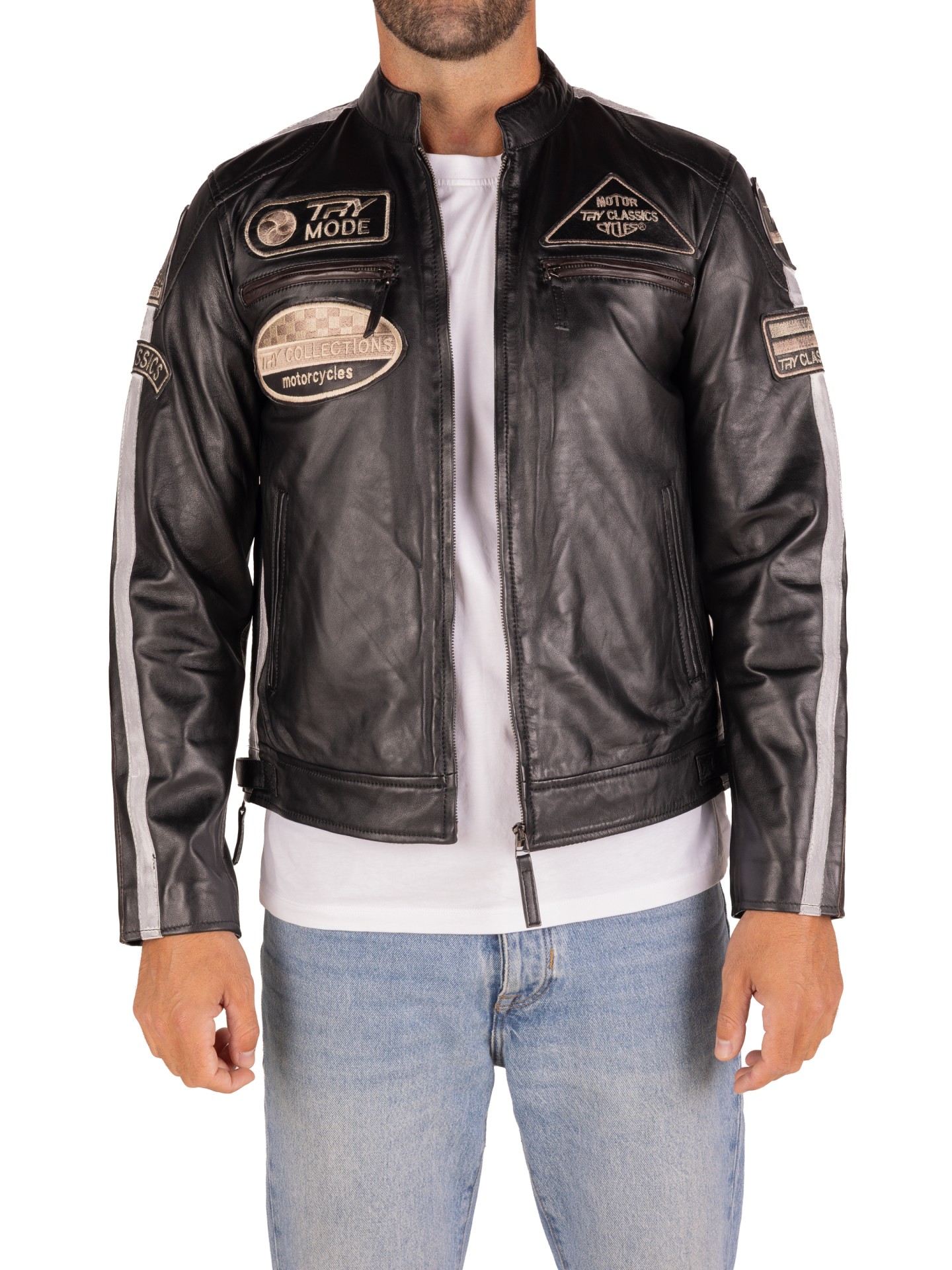 Blusão pele Racer Classic