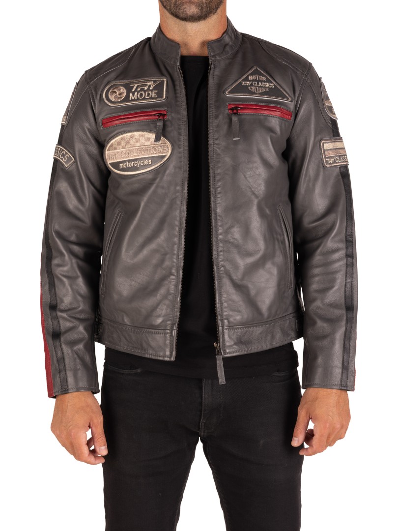 Blusão pele Racer Classic