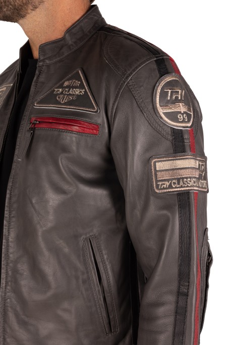 Blusão pele Racer Classic