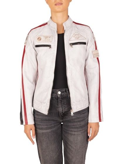 Bluso em pele Racer Lady