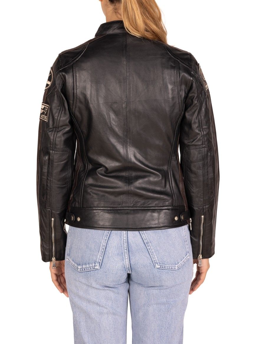 Bluso em pele Racer Lady