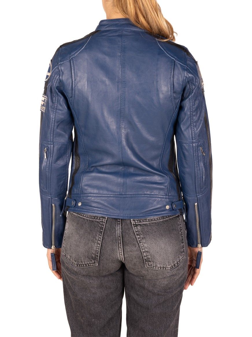 Bluso em pele Racer Lady