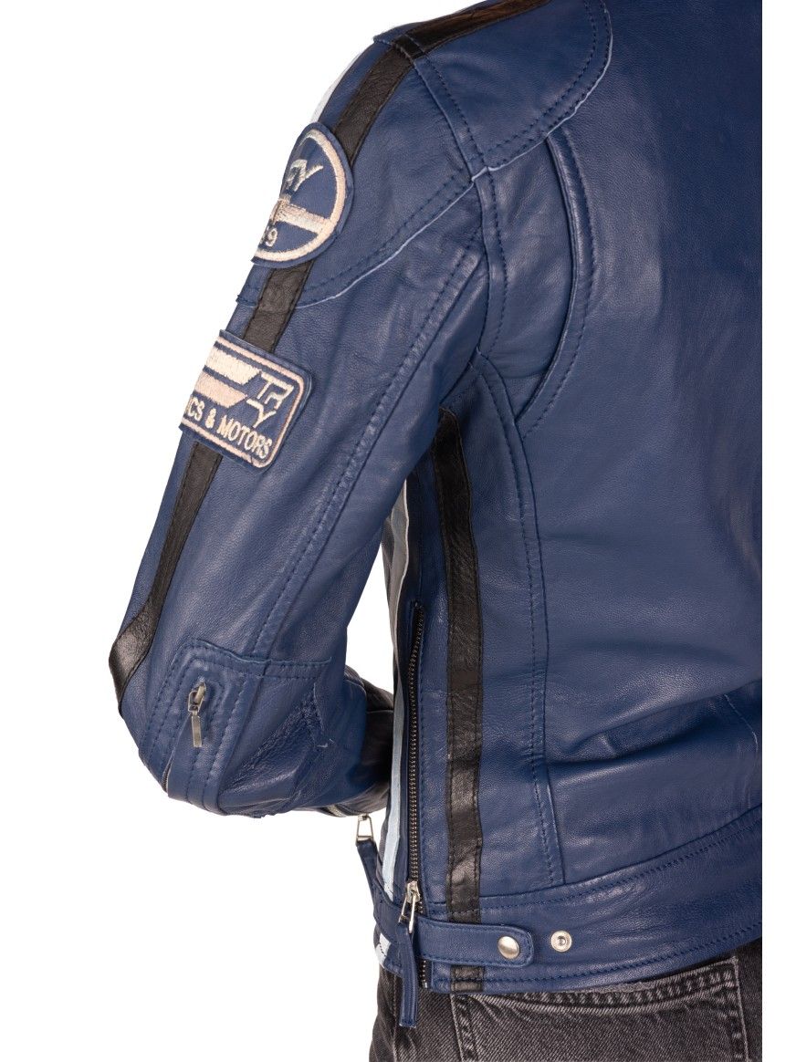 Bluso em pele Racer Lady