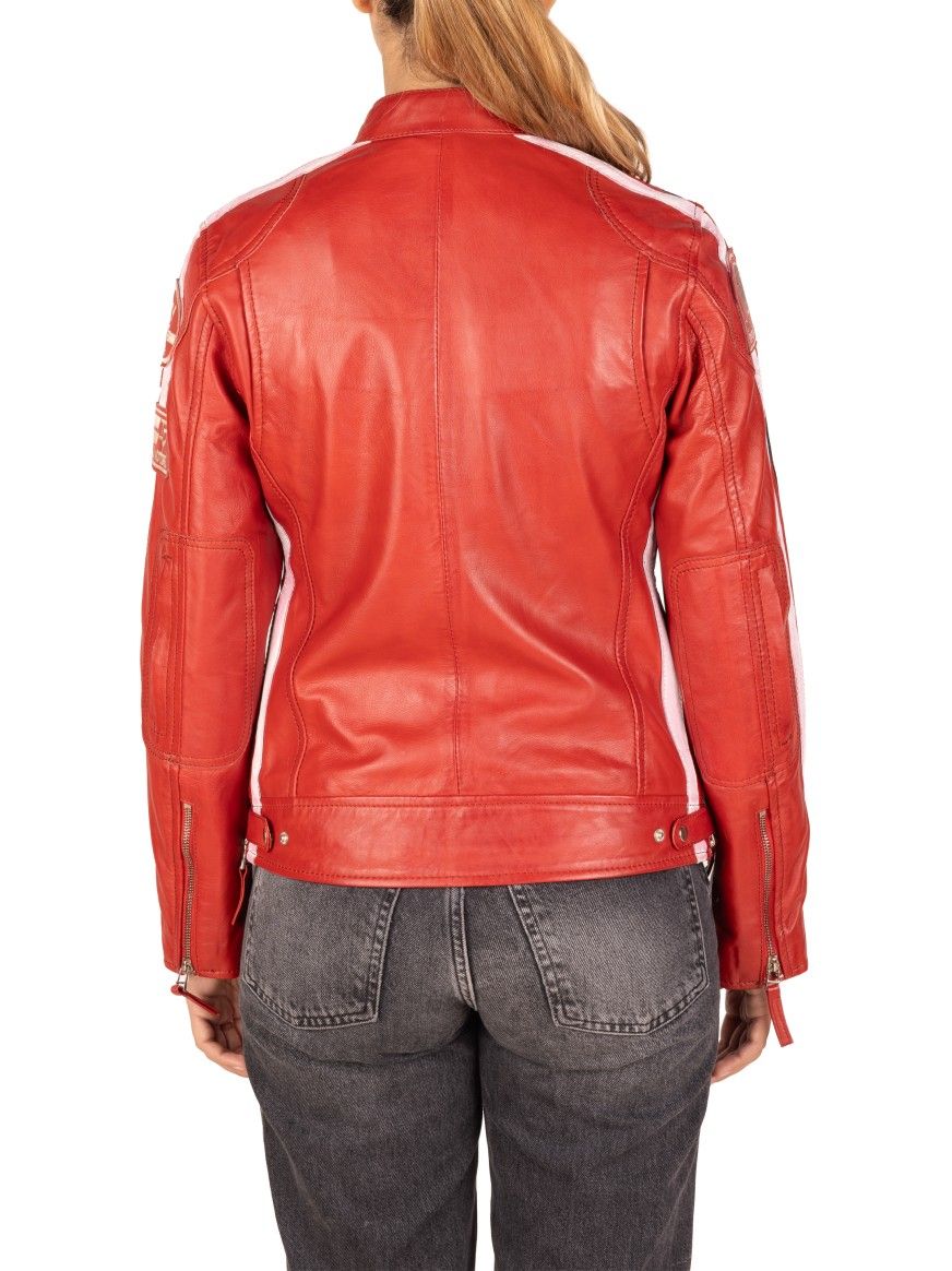 Bluso em pele Racer Lady