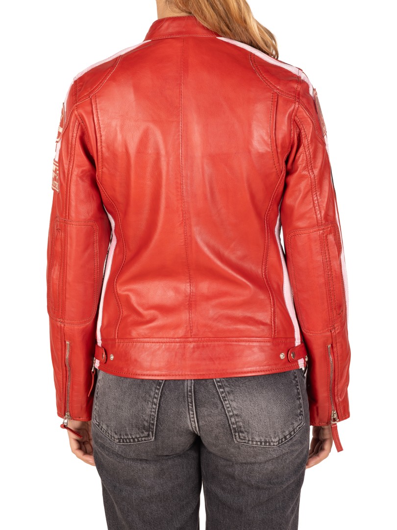 Bluso em pele Racer Lady