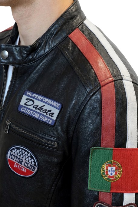 Blusão em pele Maverick